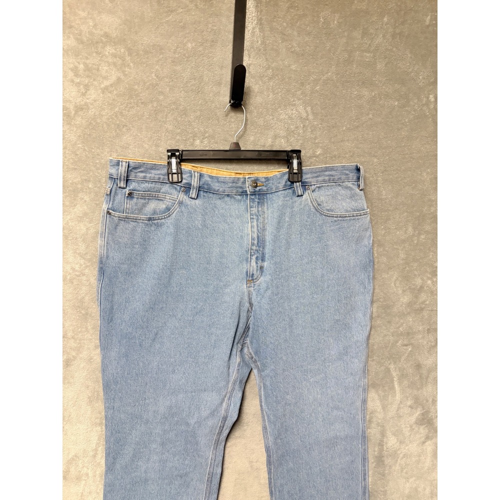 Duluth Trading Co‎ Mens Jeans Light Wash Denim Straight Fit 46x32 - Picture 2 of 12